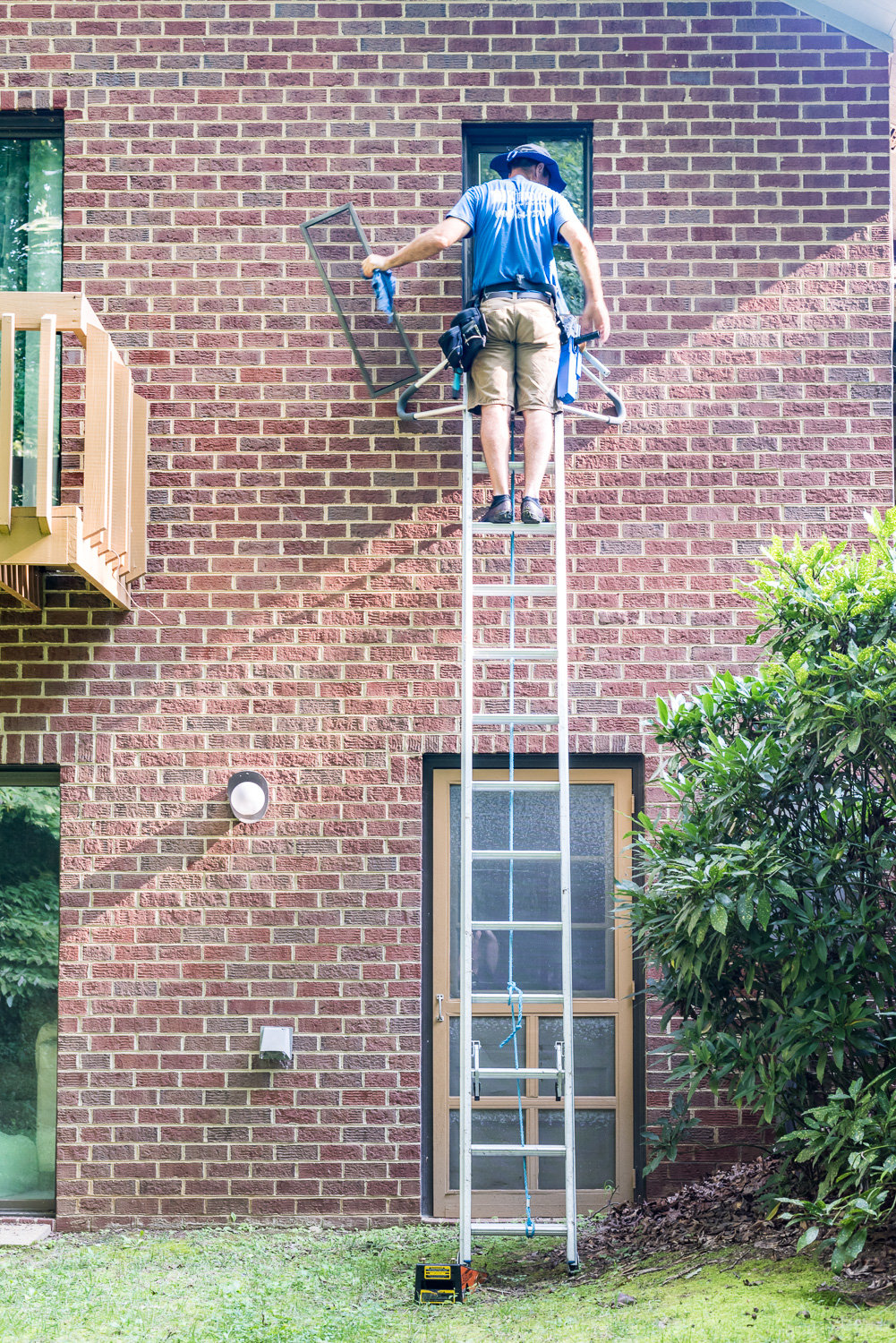 Our ladders can reach all your windows to clean in Richmond, VA.