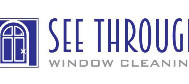 See through window cleaning logo.